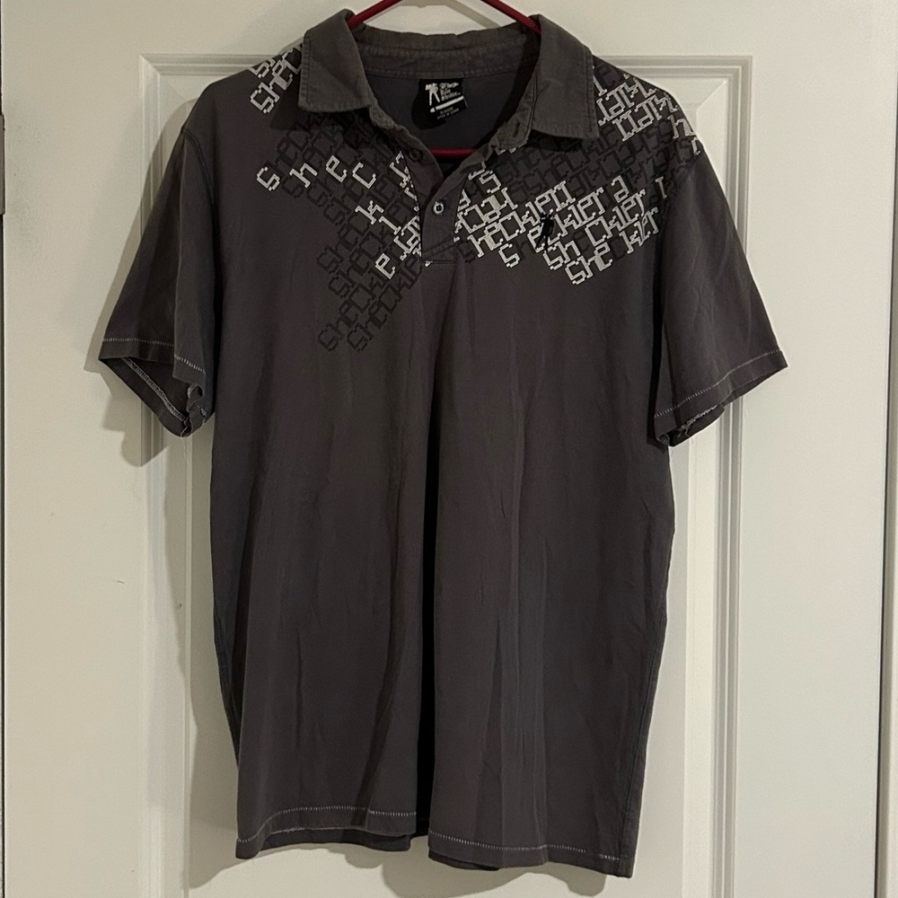 Ryan Sheckler Vintage Skateboarding graphic polo shirt for Teens. Size:Large
